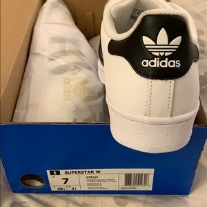 Adidas superstars for women, size 7
